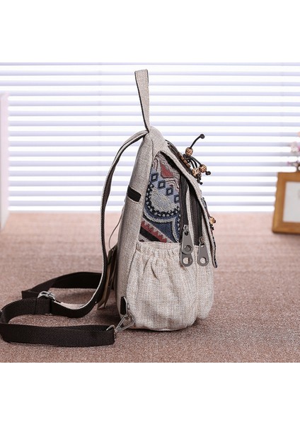 Bayanlar Sırt Çantası Eğlence Tüm Maç Çiçek Retro Omuz Çantası Retro Kadın Gezi Sırt Çantası (Yurt Dışından) modelleri