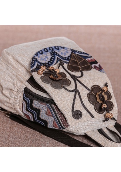 Bayanlar Sırt Çantası Eğlence Tüm Maç Çiçek Retro Omuz Çantası Retro Kadın Gezi Sırt Çantası (Yurt Dışından) fırsatları