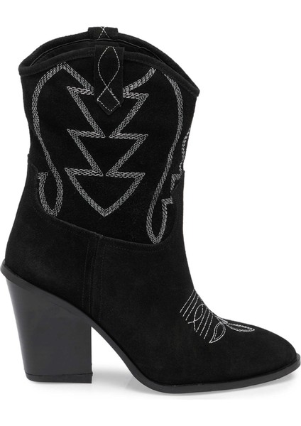 Siyah Hakiki Süet Deri Kadın Casual Bot - K23K1BT66943-A01 modelleri