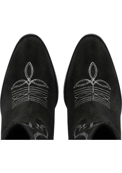 Siyah Hakiki Süet Deri Kadın Casual Bot - K23K1BT66943-A01 indirimleri