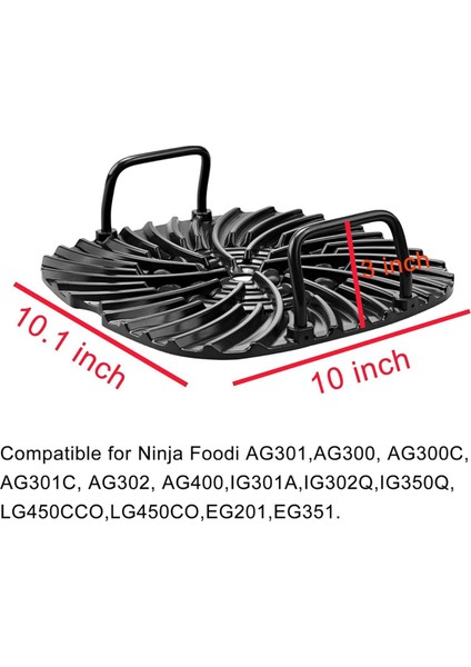 Foodi AG301 Hava Fritöz Aksesuarları Için Sıçrama Kalkanı + Fırın Rafı 5-In-1 Izgara Hava Fritöz AG300,AG300C,AG301C,AG302 (Yurt Dışından)