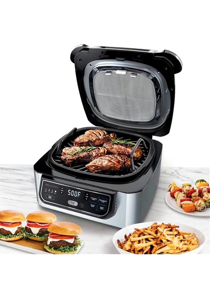 Foodi AG301 Hava Fritöz Aksesuarları Için Sıçrama Kalkanı + Fırın Rafı 5-In-1 Izgara Hava Fritöz AG300,AG300C,AG301C,AG302 (Yurt Dışından)