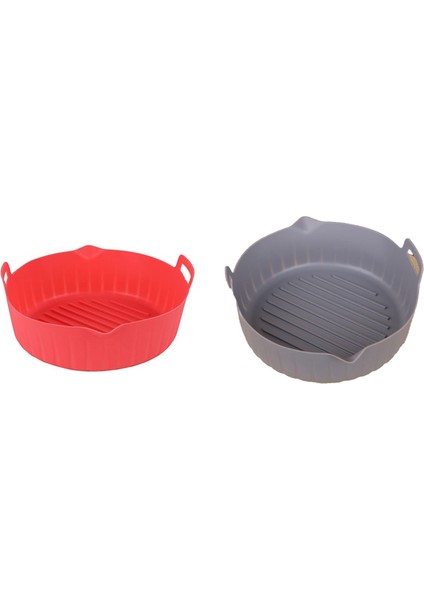 Silikon Hava Fritöz Astarı, Hava Fritöz Silikon Pot, Hava Fritöz Aksesuarları B Için Yapışmaz Yeniden Kullanılabilir Silikon Pot Pişirme Tepsisi (Yurt Dışından)