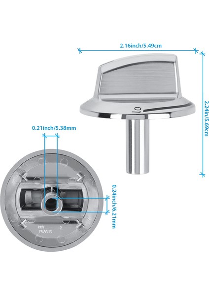 1 Pcs Yükseltme 5304525746 Uzun Kök Soba Düğmeleri Değiştirmeleri, Uyumlu Soba Aralığı Fırın Düğmeleri (Yurt Dışından)