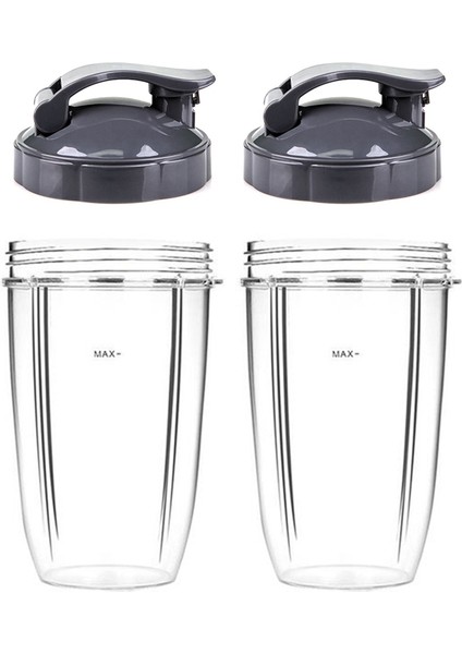 600W 900W Blender Sıkacağı Mikser Yedek Parçalar Meyve Sıkacağı Aksesuarları Için Kapaklı 24OZ Bardak Seti (Yurt Dışından)