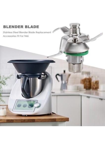 Paslanmaz Çelik Blender Bıçağı Yedek Aksesuarları Tm6'ya Uygun (Yurt Dışından)