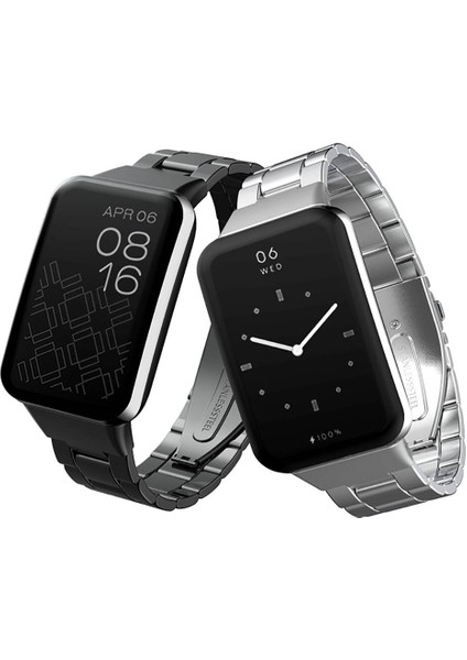 Xiaomi Mi Band 7 Pro Krd-04 Metal Kordon-Gümüş modelleri