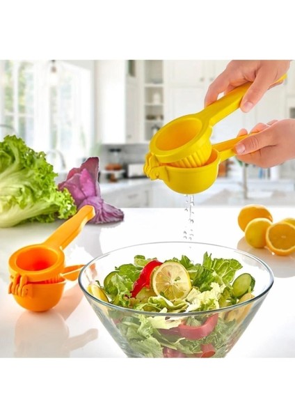 Tekno Trust Pratik Sert Plastik Limon Sıkacağı - Limon Press Narenciye Sıkacağı
