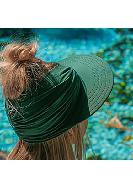 Anti Yaz Viz Lastikli Kadın Kız Güneş Şı Gorras Yeşil (Yurt Dışından) fırsatları