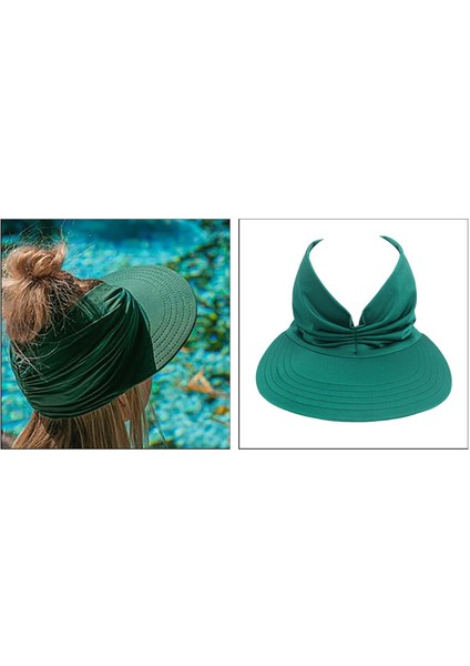 Anti Yaz Viz Lastikli Kadın Kız Güneş Şı Gorras Yeşil (Yurt Dışından) indirimleri