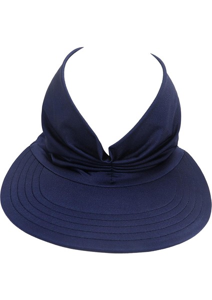Anti Yaz Viz Lastikli Kadın Kız Güneş Şı Gorras Mavi (Yurt Dışından)