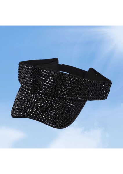 Bling Rhinestones Güneş Ş Ayarlanabilir Yaz Kap Parti Yürüyüş (Yurt Dışından)