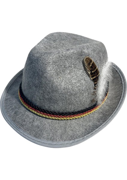 Erkekler Için Fedora Ş Kış Derby Bowler Ş Plaj Açı Gri (Yurt Dışından)