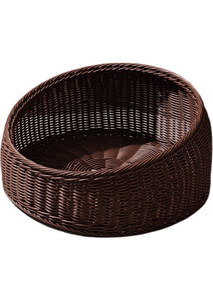 Yaz Yavru Için Yuvarlak Pet Rattan Uyku Ğı (Yurt Dışından) fırsatları