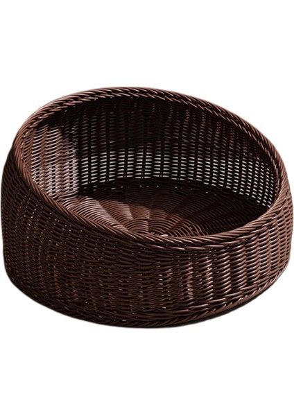 Yaz Yavru Için Yuvarlak Pet Rattan Uyku Ğı (Yurt Dışından) indirimleri