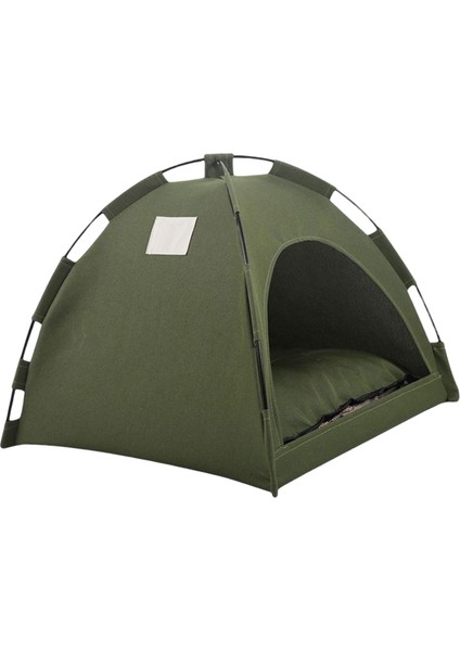 Evcil Çadırı Yağmur Geçirmez Açı Çadırı Sünger Astarlı Yarı I 35 x 35 cm Yeşil (Yurt Dışından)