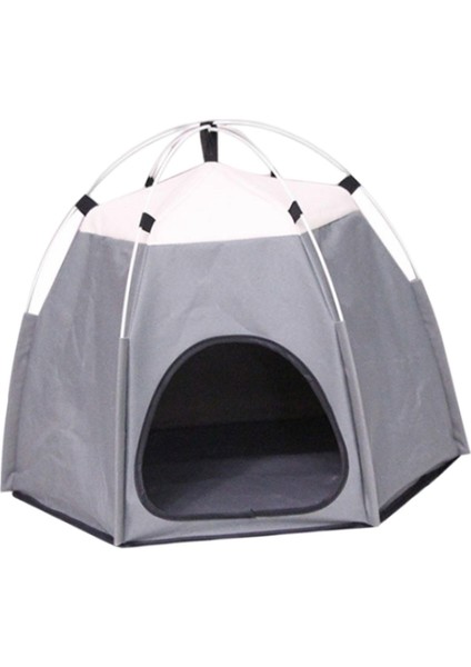 Pet Çadır Yuva Aksesuarları Kamp Kedileri ve Küçük Köpek Için Kaymaz Köpek Evi Gri (Yurt Dışından) fiyatları
