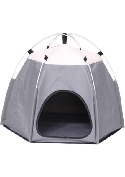 Pet Çadır Yuva Aksesuarları Kamp Kedileri ve Küçük Köpek Için Kaymaz Köpek Evi Gri (Yurt Dışından) modelleri