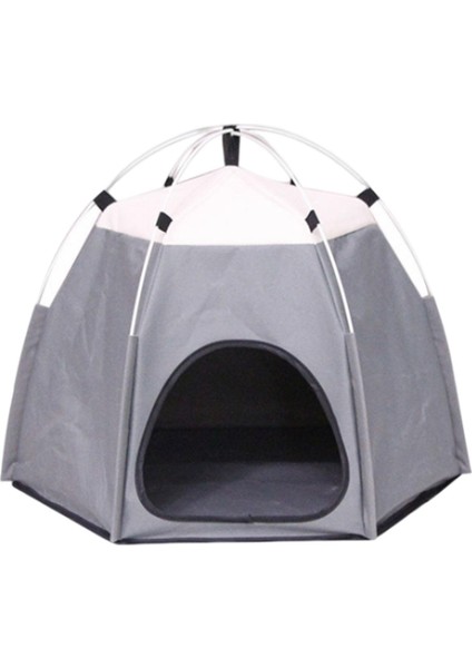 Pet Çadır Yuva Aksesuarları Kamp Kedileri ve Küçük Köpek Için Kaymaz Köpek Evi Gri (Yurt Dışından) fırsatları