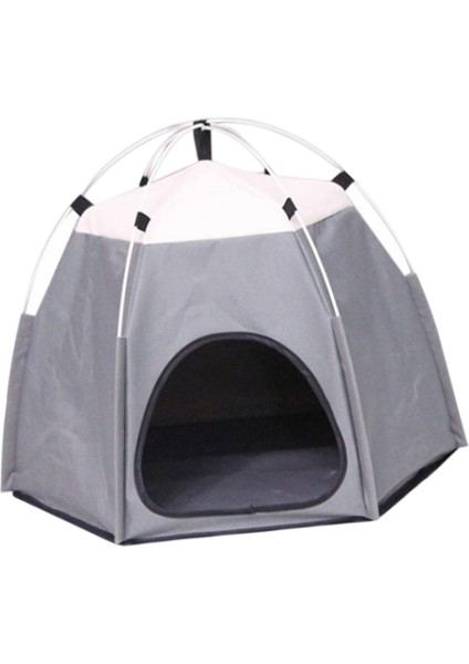 Pet Çadır Yuva Aksesuarları Kamp Kedileri ve Küçük Köpek Için Kaymaz Köpek Evi Gri (Yurt Dışından) indirimleri