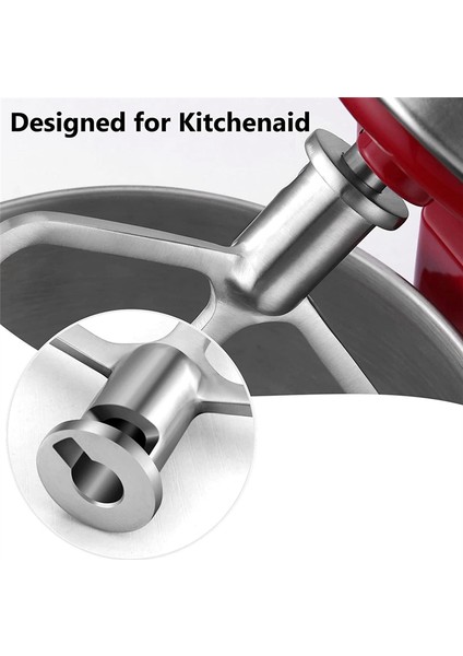 Stand Mikserler Için Kürek Ataşmanı 5 Quart Kaldırma ve 6 Quart, Esnek Kenarlı Çırpıcı, Bulaşık Makinesinde Yıkanabilir (Yurt Dışından)
