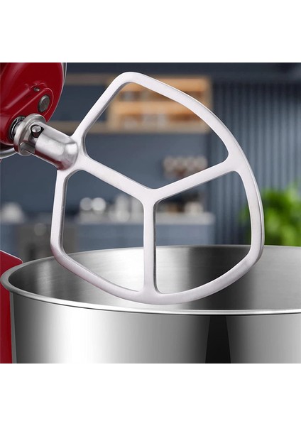 Stand Mikserler Için Kürek Ataşmanı 5 Quart Kaldırma ve 6 Quart, Esnek Kenarlı Çırpıcı, Bulaşık Makinesinde Yıkanabilir (Yurt Dışından)