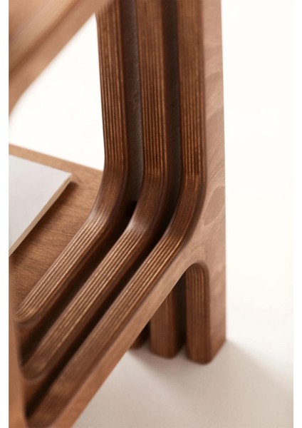Line Masif Ahşap Zigon Sehpa 50X50 CPT4740-50