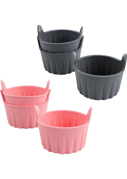 6 Adet Silikon Hava Fritöz Yumurta Kalıp Yeniden Kullanılabilir Yapışmaz Silikon Yumurta Isırığı Kalıp Muffin Liner Haşlanmış Yumurta Bardakları Mikrodalga Için (Yurt Dışından)