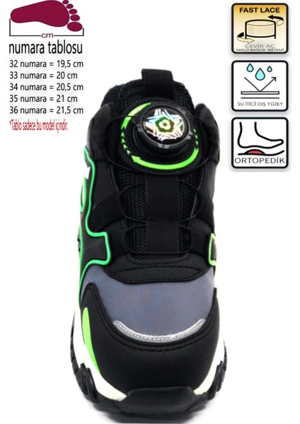 Torr Akıllı Bağcık Ortopedik Erkek Çocuk Outdoor Bot Yeşil Torrf
