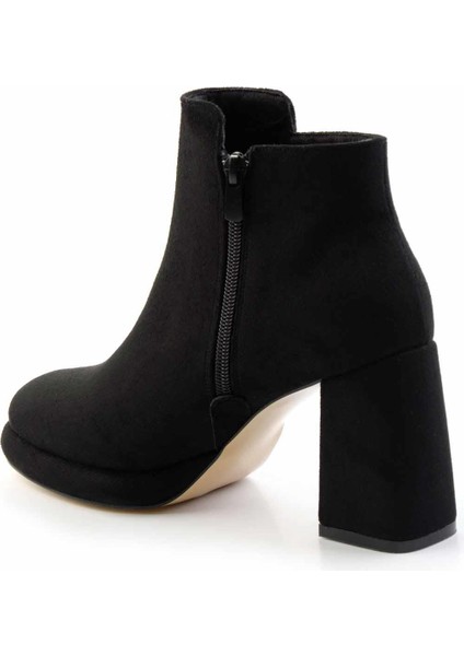Siyah Süet Kadın Bot & Bootie K02231432002 fırsatları