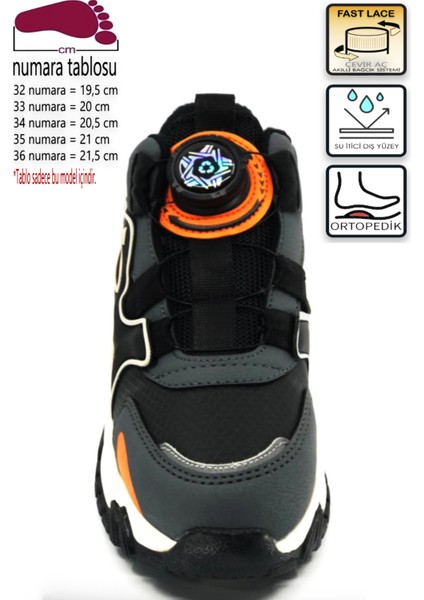 Torr Akıllı Bağcık Ortopedik Erkek Çocuk Outdoor Bot Turuncu Torrf