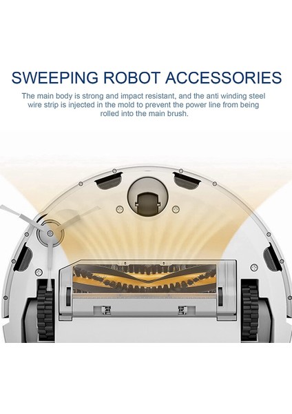 Ecovacs Deebot N79 N79S DN622 DN620 500 Robotik Süpürge Için 2 Paket Yuvarlanan Ana Fırça Parçaları Değişimi (Yurt Dışından)