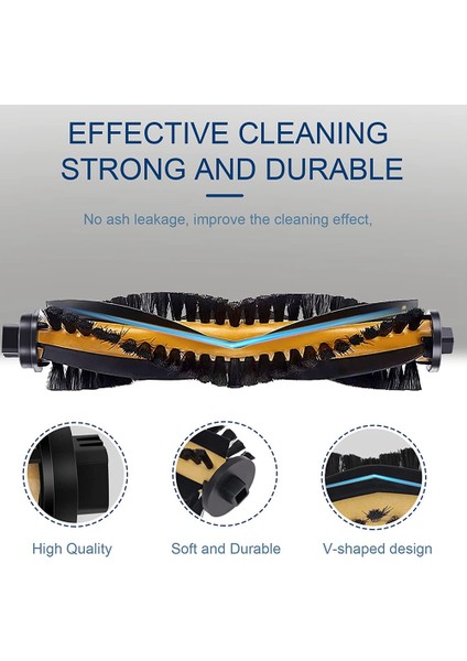 Ecovacs Deebot N79 N79S DN622 DN620 500 Robotik Süpürge Için 2 Paket Yuvarlanan Ana Fırça Parçaları Değişimi (Yurt Dışından)