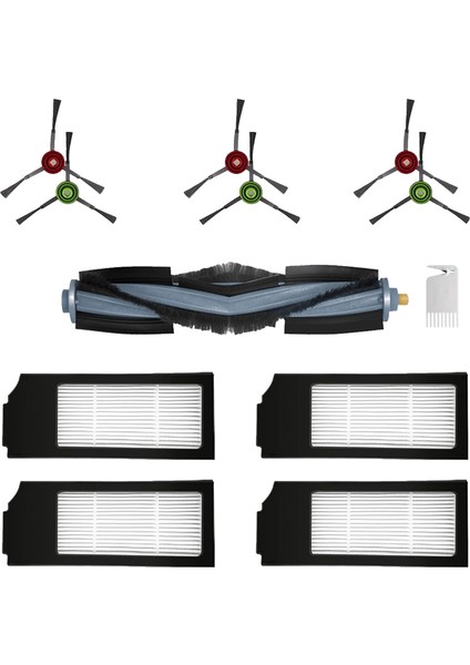 Yedek Parçalar Ana Fırça Yan Fırça Hepa Filtresi Ecovacs X1 Omni X1 Plus X1 Turbo Elektrikli Süpürge Aksesuarları (Yurt Dışından)