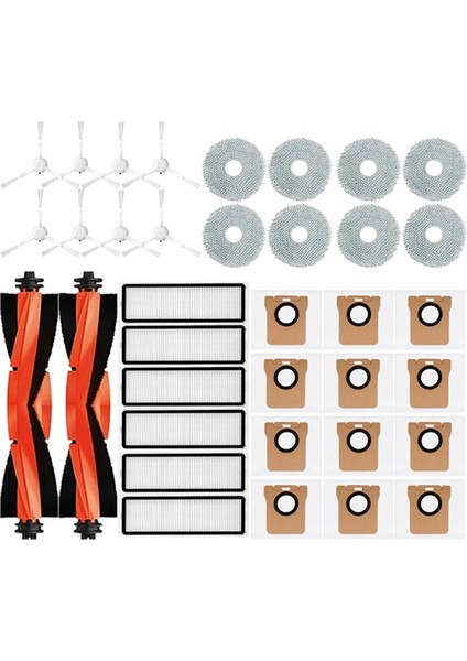 Xiaomi Robot Vakum X20 + / X20 Plus Yedek Parçalar Aksesuarlar Ana Yan Fırça Hepa Filtre Paspas Bezi Toz Torbası (Yurt Dışından)