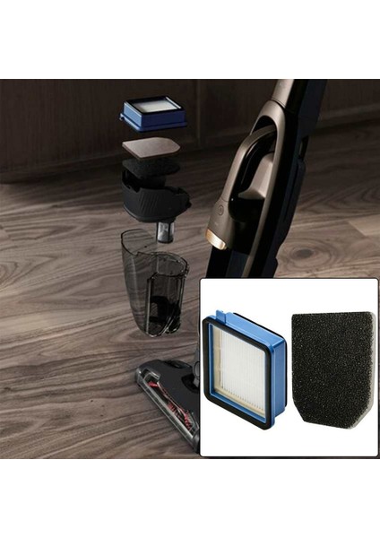 Aeg Askw1 Qx6, Qx7, Qx8-2 Elektrikli Süpürge Filtre Seti Için Yedek Filtre 1 Ön Motor Filtresi, 1 Hijyen Filtresi (Yurt Dışından)