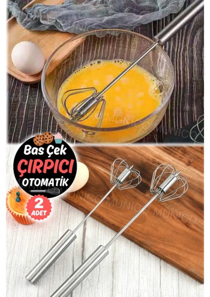 2'li Taş Tozu Harç ve Yumurta Çırpıcı, Paslanmaz Çelik, Çok Amaçlı, Yarı Otomatik