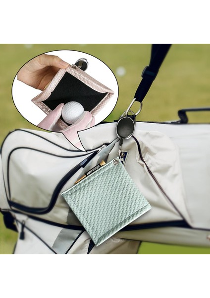 Pu Golf Topu Temizleme Havlu Asılı Tokalı Golf Aksesuarları Spor Açık Mavi (Yurt Dışından) fırsatları
