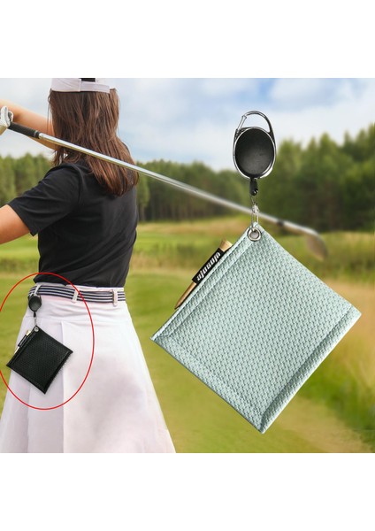 Pu Golf Topu Temizleme Havlu Asılı Tokalı Golf Aksesuarları Spor Açık Mavi (Yurt Dışından) indirimleri
