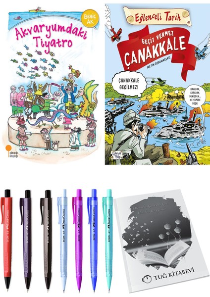 Geçit Vermez Çanakkale ve Akvaryumdaki Tiyatro 2'li Set - Kalem