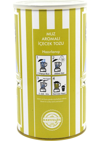 Muz Aromalı Milkshake Tozu 1000G