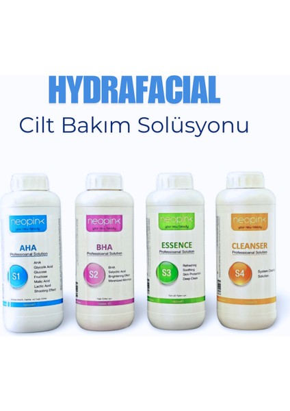 Hydrafacial Cilt Bakım Solüsyonu 4'lü Set