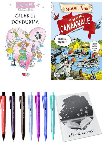 Geçit Vermez Çanakkale ve Çilekli Dondurma 2'li Set - Kalem