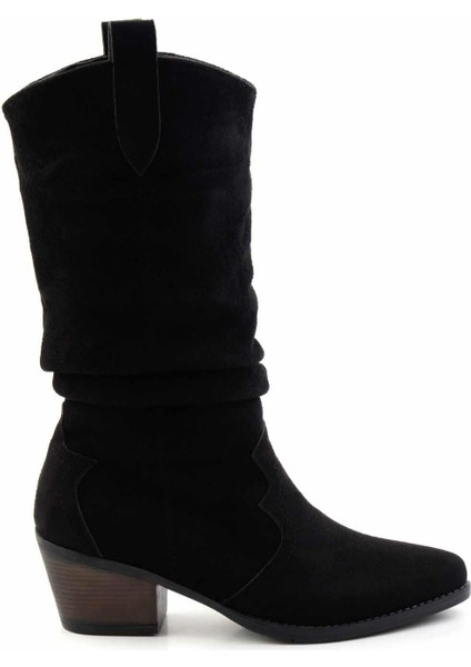 Siyah Süet Kadın Çizme K03069010002 fiyatları