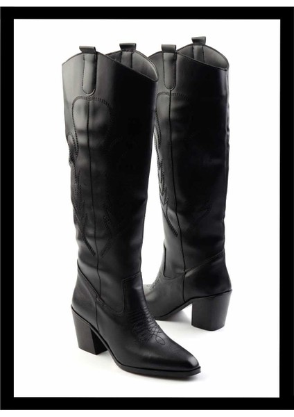 Siyah Kadın Çizme K03192182009