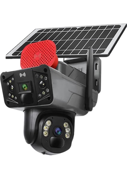 O-KAM-3915 4g 6mp Dual Lens Solar Ptz Güneş Panelli Kamera