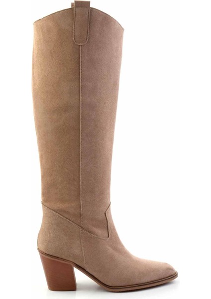 Vizon Süet Kadın Çizme - K03192183502 fiyatları