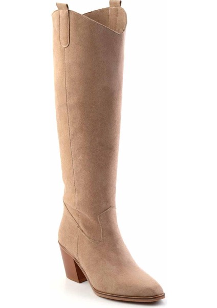 Vizon Süet Kadın Çizme - K03192183502 modelleri