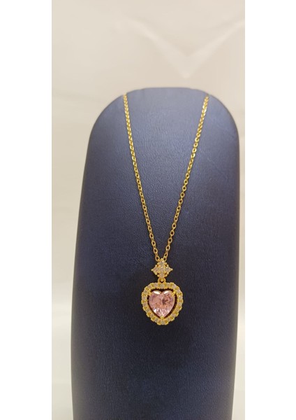 316 L Paslanmaz Çelik Gold/altın Pembe Kalp Kolye fiyatları