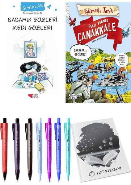 Geçit Vermez Çanakkale ve Babamın Gözleri Kedi Gözleri 2li Set